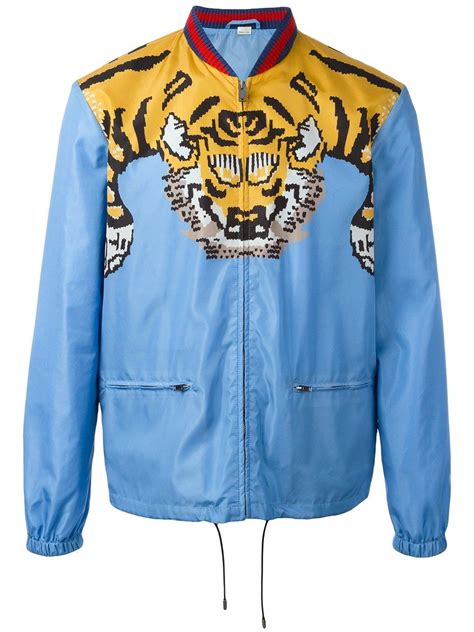 gucci bomber jacket tiger|gucci midnight blue bomber jacket.